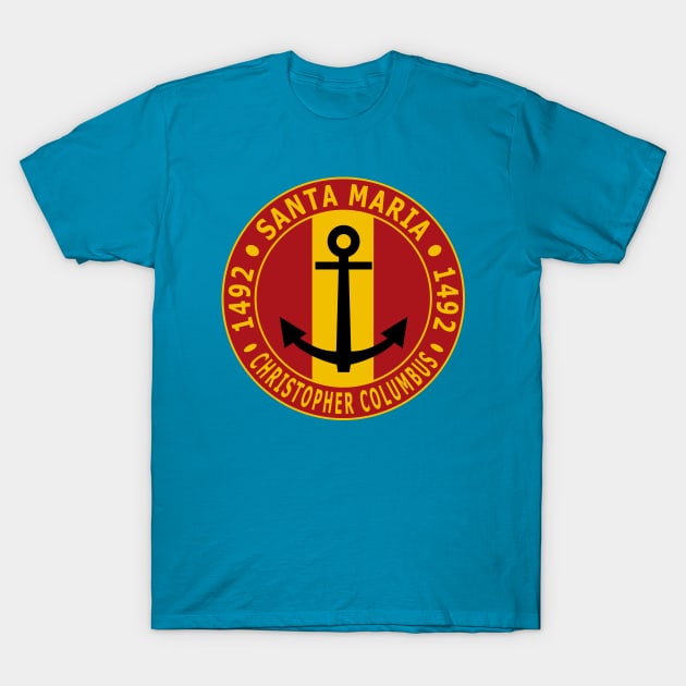 Santa Maria - Christopher Columbus T-Shirt by Lyvershop